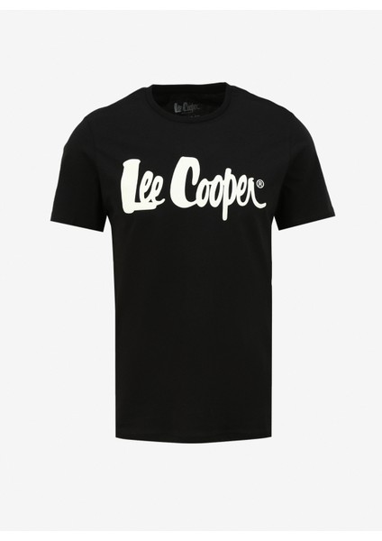 Lee Cooper Yuvarlak Yaka Siyah Erkek T-Shirt 242 Lcm 242017 Londonlogo Siyah