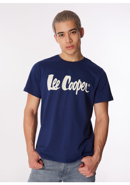 Yuvarlak Yaka Lacivert Erkek T-Shirt 242 Lcm 242017 Londonlogo Lacivert