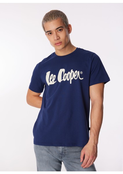 Yuvarlak Yaka Lacivert Erkek T-Shirt 242 Lcm 242017 Londonlogo Lacivert modelleri