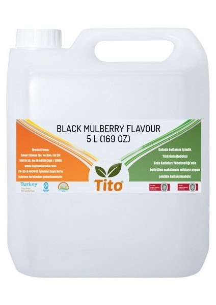 Karadut Aroması [suda Çözünür] 5 Lt