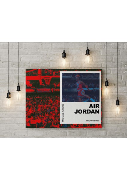 Michael Jordan Kanvas Tablo 40X55CM Nba Poster