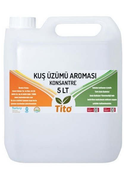 Kuş Üzümü Aroması [Suda Çözünür] 5 Lt