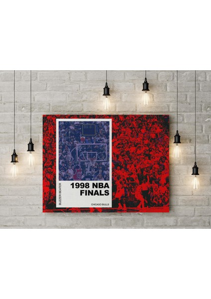 Michael Jordan Kanvas Tablo 40X55CM Nba Jordan Şampiyonluk Şutu Poster