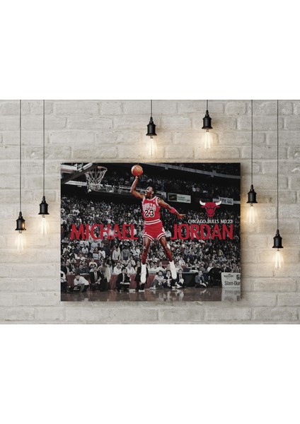 Michael Jordan Kanvas Tablo 40X55CM Nba Jordan Smaç Poster