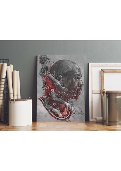 Michael Jordan Kanvas Tablo 40X55CM Nba Poster