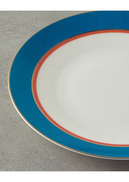 Carny Bone Porselen Servis Tabağı 25 cm Mavi modelleri