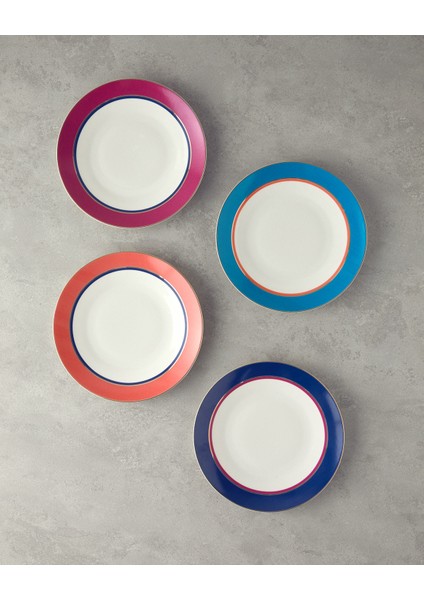 Carny Bone Porselen Servis Tabağı 25 cm Mavi fırsatları