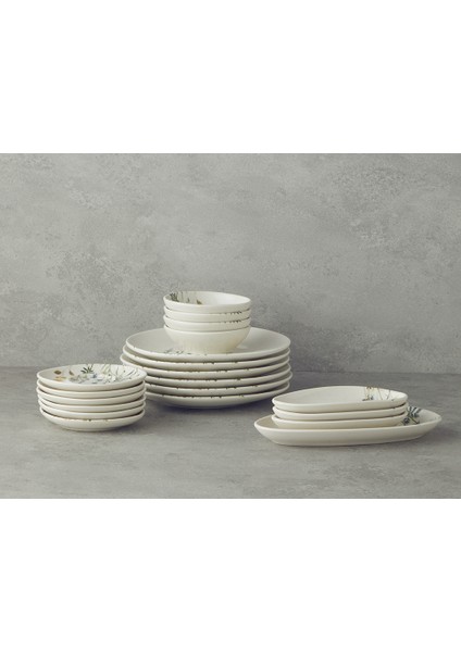 Balmy Porselen Kahvaltı Takımı Mavi-Sarı