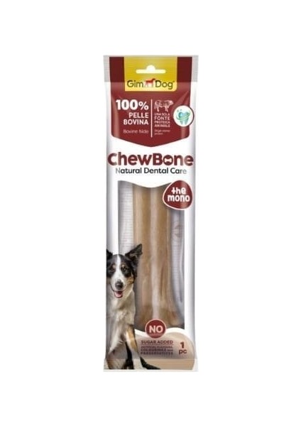 Chew Bone Diş Sağlığı Destekleyici Naturel Press Köpek Çiğneme Kemiği 210 gr 25 cm 1 Adet