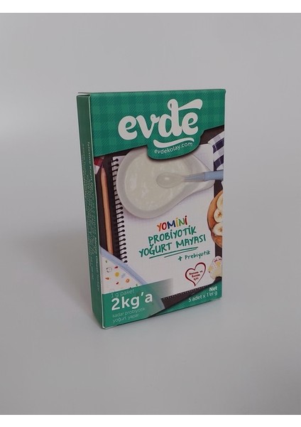 Evde Kolay Evde Yomini Probiyotik Yoğurt Mayası 5'li 1 gr x 6 Paket