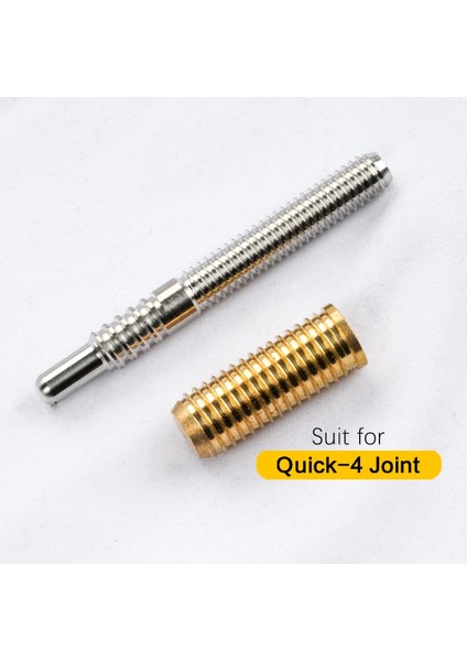 Hızlı-4 Ortak Stili Pool Cue Joint Mezz Wavy Uni Loc **11 Joint Bilardo Isteka Sopası Joint Paslanmaz Çelik Bilardo Aksesuarları (Yurt Dışından)