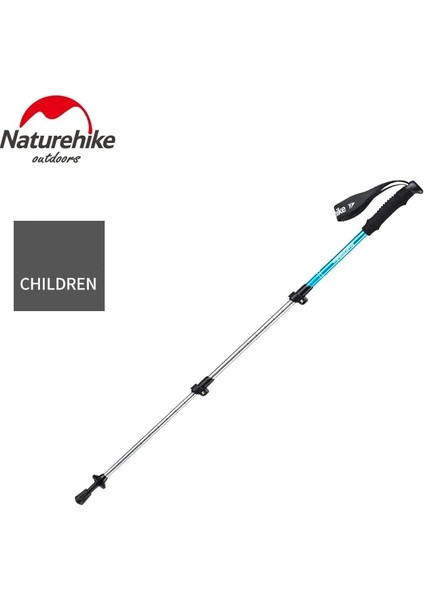 Çocuklar Gök Mavisi Stili Naturehike Yetişkin Çocuk Alpenstocks Ultra Hafif Trekking Katlanır Direk Yürüyüş Yürüyüş Çubukları Kamp Ailesi Alpenstocks NH17D0 (Yurt Dışından)