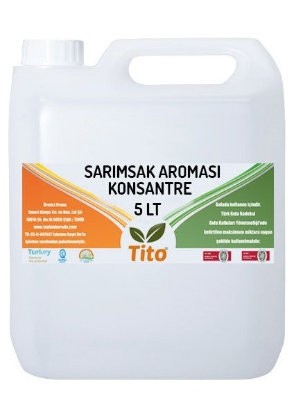 Sarımsak Aroması [suda Çözünür] 5 Lt
