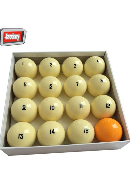 NO10 Tarzı Gle Bilardo Bilardo Topu Reçine Rus Bilardo Topları NO1-NO15 Sarı Bilardo Topu (Opsiyonel) Yüksek (Yurt Dışından)