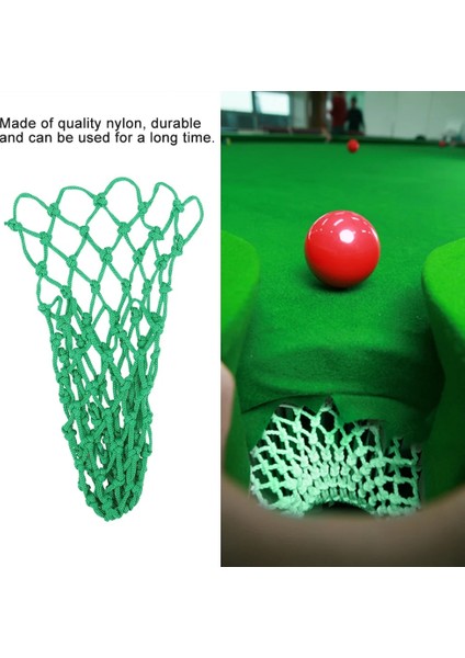 Et Yeşil Bilardo Bilardo Bilardo Masası Naylon File File Çanta Cepler Kulüp Takımı (Yurt Dışından)