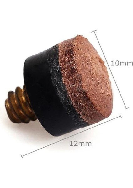 Bilardo Bilardo Bilardo Istakası ve Bilardo Isteka Yedek Parçaları Için Bilardo Istaka Uçları Vidalı Sopa Onarım Aracı Snooker 10MM Için (Yurt Dışından)