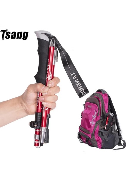 Uzun Mor Tarzı 5 Parçalı Baston Ultra Hafif Portble Açık Kat Trekking Direkleri Ayarlanabilir Anti Şok Teleskopik Kamp Yürüyüş Sopası (Yurt Dışından) fiyatları