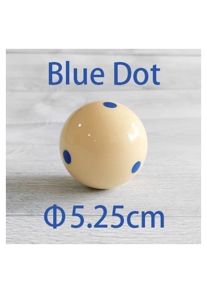 Mavi Nokta 5,25 cm Stili Bilardo Cueball Snooker Antrenman Topları cm Snk Havuz Antrenman Topu 1 Adet (Yurt Dışından)