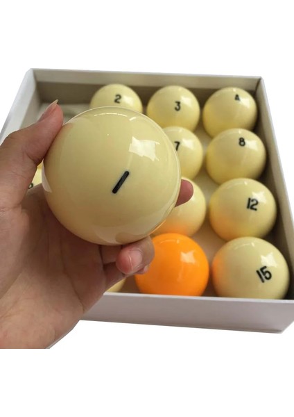 No5 Tarzı Gle Bilardo Bilardo Topu Reçine Rus Bilardo Topları NO1-NO15 Sarı Bilardo Topu (Opsiyonel) Yüksek (Yurt Dışından)