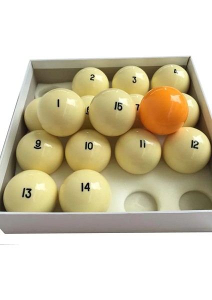 No5 Tarzı Gle Bilardo Bilardo Topu Reçine Rus Bilardo Topları NO1-NO15 Sarı Bilardo Topu (Opsiyonel) Yüksek (Yurt Dışından)