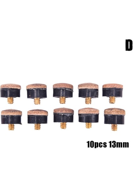 10 Adet 13MM Tarzı Ipucu Profesyonel Yüksek Premium Vidalı Ipuçları Aksesuarlar Ipuçları Ipuçları Iç Mekan Oyuncusu Için Yedek Bilardo Malzemeleri (Yurt Dışından)