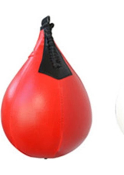 Kırmızı 2 Tarzı Pu Boks Eğitimi Boks Torbası Fitness Muay Thai Çift Uçlu Boks Hız Topu Armut Şişme Boks Ekipmanları Vücut Geliştirme (Yurt Dışından)