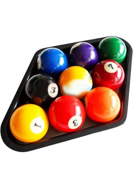 Bir Stil 1 Adet Dayanıklı Aşınmaya Dayanıklı Bilardo Ağır Siyah Plastik Snooker 9 Top Bilardo Masası Üçgen Raf Aksesuarları Ekipmanları (Yurt Dışından)