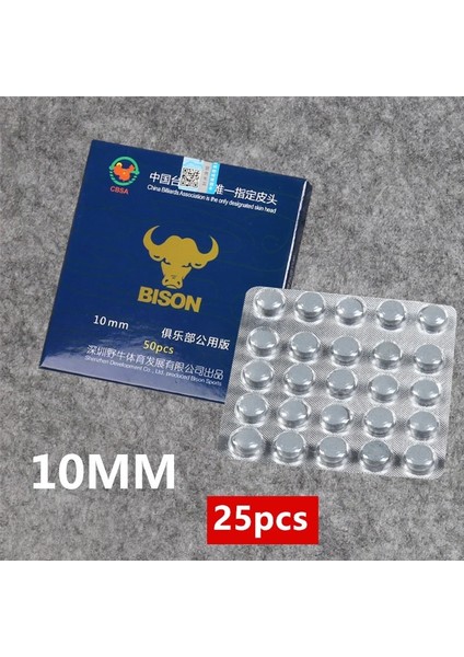 10MM 25 Adet Tarzı S Beden Adet Havuz Cue Uçları mm Çap Smh Sertlik Uçları Bilardo Snooker Uçları (Yurt Dışından)