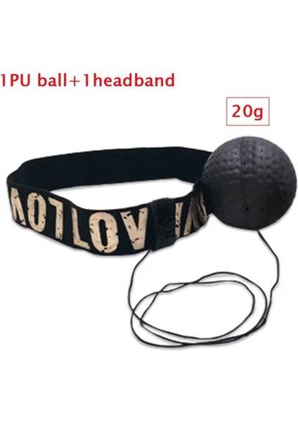 20G Siyah Top Seti Stili Boks Refleks Topu Mma Sanda Boxer Reaksiyon Gücünü Kaldırma El Göz Eğitim Seti Stres Spor Salonu Boks Muay Thai Egzersiz Topu (Yurt Dışından)