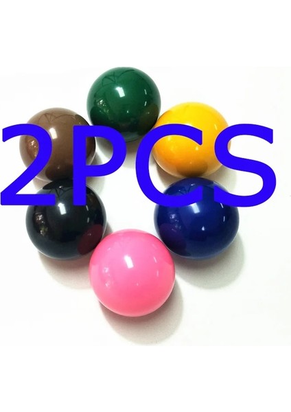 Renkli Top-2 Adet Tarzı Lot Tek Snooker Topu Sınıf B Reçine Bilardo Topu Toplu Kapalı Oyun (Yurt Dışından)