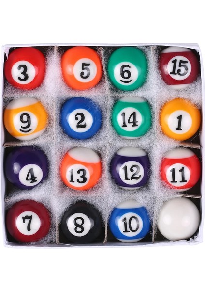 38CM Tarzı Profesyonel 25 mm 38 mm Çocuk Bilardo Masa Topları Seti Reçine Küçük Havuz Cue Topları Tam Set Mini Bilardo Topları Seti (Yurt Dışından) modelleri