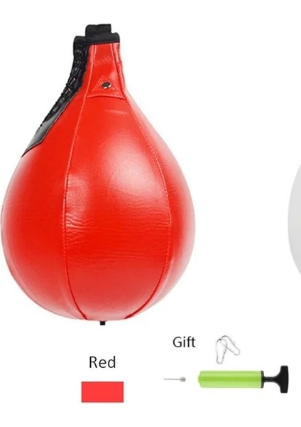 Kırmızı Stil Pu Deri Boks Boks Hedef Çanta Boks Refleks Hız Topu Boks Muay Thai Eğitim Armut Topu Spor Salonu Ev Fitness Ekipmanları (Yurt Dışından)