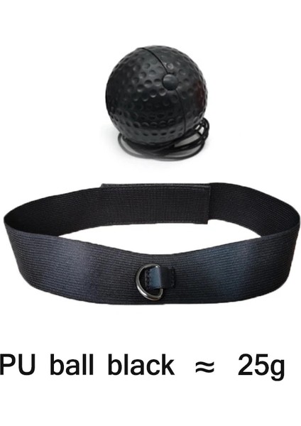 25G Siyah Top Seti Stili Boks Refleks Hız Yumruk Topu Mma Sanda Boksör Yükseltme Reaksiyon Kuvveti El Göz Eğitim Seti Stres Spor Salonu Boks Muay Thai Egzersiz (Yurt Dışından)