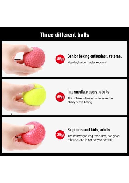 25G Siyah Top Seti Stili Boks Refleks Hız Yumruk Topu Mma Sanda Boksör Yükseltme Reaksiyon Kuvveti El Göz Eğitim Seti Stres Spor Salonu Boks Muay Thai Egzersiz (Yurt Dışından) fırsatları