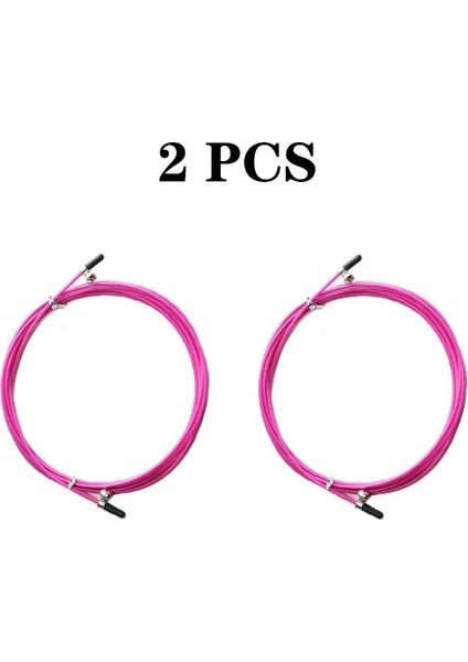 Pembe Halat 2 Adet Tarzı Fitness Atlama Ipi Egzersiz Egzersiz Hafif Rulman Ip Atlama Ipleri Metal Hız Crossfit Spor Salonu Mma Eğitimi Yetişkinler Çocuk Ekipmanları (Yurt Dışından)