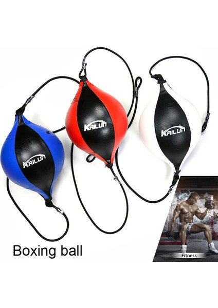 Top Stili ile Küçük Kafa Boks Topu Boks Torbası Fitness Spor Aracı Ev Jimnastik Eğitimi Pu Ekipmanları Muay Thai Egzersiz Reaksiyon Hızı Siyah Beyaz Kırmızı (Yurt Dışından) modelleri