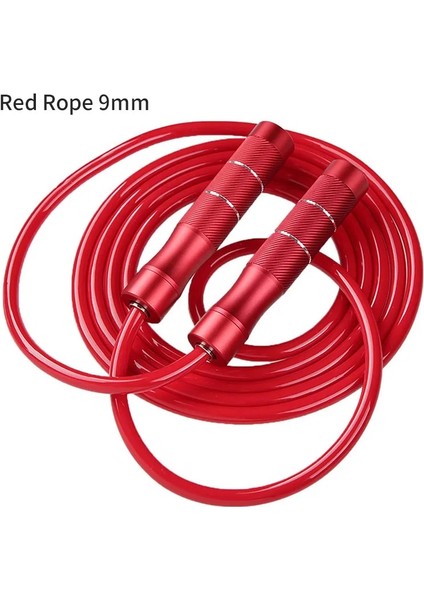 Kırmızı-9mm Tarzı Tmt Ağırlıklı Atlama Ipi Egzersiz Atlama Pu Halatlar Ayarlanabilir Alüminyum Alaşımlı Hız Crossfit Fitness Egzersiz Eğitimi Için Atlama (Yurt Dışından)