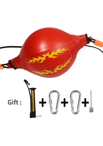 Kırmızı Siyah Bir Stil Pu Boks Topu Armut Boks Torbası Eğitimi Reaksiyon Hızı Hız Topları Muay Thai Punch Boxe Fitness Spor Ekipmanları Eğitimi (Yurt Dışından) fırsatları