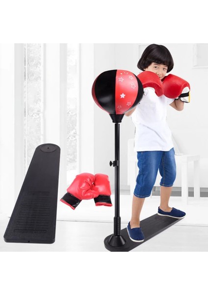 Dikey Boks Topu Ayarlanabilir Çocuk Fitness Boks Seti Yumruk Armut Hız Topu Çocuklar Için Delme Spor Salonu Ev Eğitimi (Yurt Dışından)