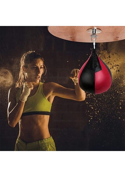 Kırmızı Stil Pu Deri Boks Boks Hedef Çanta Boks Refleks Hız Topu Boks Muay Thai Eğitim Armut Topu Spor Salonu Ev Fitness Ekipmanları (Yurt Dışından) indirimleri