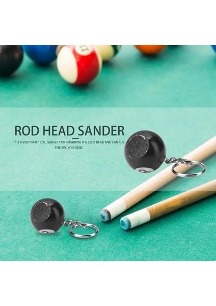 Siyah Stil Bilardo Çubuğu Ipuçları Top Şekillendirici Anahtarlık Topu Modaya Uygun Işaret Ipuçları Zımpara Havuzu Aksesuarları Gerekli Işaret Bakım Aletleri (Yurt Dışından)