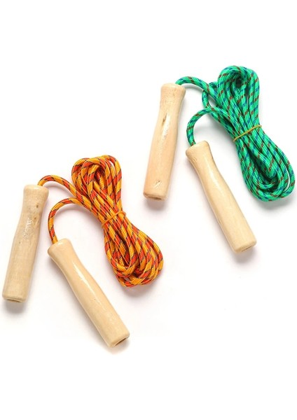 Rastgele Renk 1 Adet Tarzı 1 Adet Rastgele Renk Spor Atlama Ipi Uygulama Hız Atlama Ahşap Kavrama Kolu Çocuk Çocuk Fitness Eğitim Ekipmanları 2.5 M (Yurt Dışından)