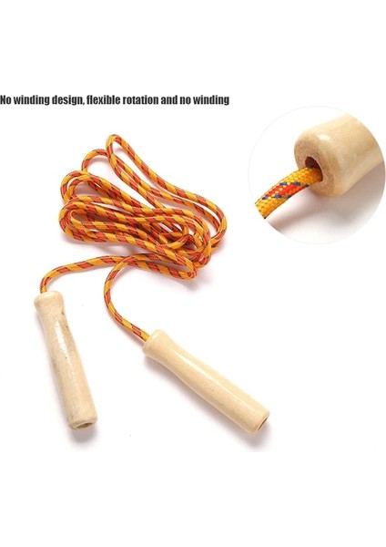 Rastgele Renk 1 Adet Tarzı 1 Adet Rastgele Renk Spor Atlama Ipi Uygulama Hız Atlama Ahşap Kavrama Kolu Çocuk Çocuk Fitness Eğitim Ekipmanları 2.5 M (Yurt Dışından) fırsatları