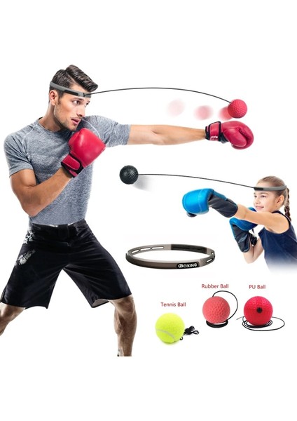 Pu Tenis Stili Boks Refleks Hız Topu Boks Egzersiz Ekipmanları Egzersiz Hız Reaksiyonlarını Iyileştirme Punch Çeviklik Eğitimi (Yurt Dışından) fiyatları