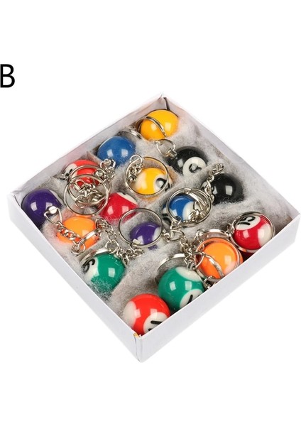 Bir Stil Et Mini Bilardo Şekilli Anahtarlık Reçine Bilardo Topu Anahtarlık Siyah 8 Moda Asılı Süslemeleri (Yurt Dışından) fiyatları