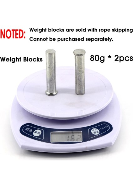 160G Blok Stili Dolaşmayan Bilyalı Rulmanlar Hızlı Hızlı Ip Atlama Ipi Crossfit Egzersiz ve Fitness Egzersiz Aletleri Atlama Boyu Unisex Çocuklar (Yurt Dışından)