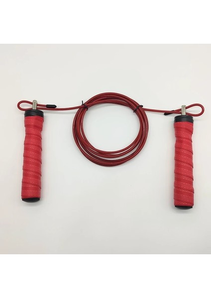 Kırmızı Stil 490G Ağır Ağırlıklı Atlama Ipi ile 162G X2 Ağırlıklı Çubuk Çelik Kordon Örtüşme Kolu Aşınma Önleyici Koruyuculu Çelik Kordon (Yurt Dışından)
