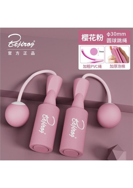 Pembe 3cm Top Stili Rulman Atlama Ipi Erkek Kadın Sessiz ve Kablosuz Atlama Ipi Kapalı Açık Spor Salonu Pvc Ip Atlama Ipleri Spor Fitness Ekipmanları Eğitimi (Yurt Dışından) modelleri