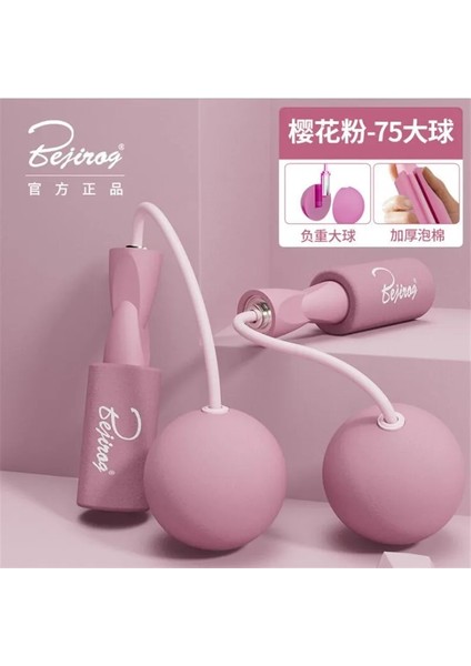 Pembe 3cm Top Stili Rulman Atlama Ipi Erkek Kadın Sessiz ve Kablosuz Atlama Ipi Kapalı Açık Spor Salonu Pvc Ip Atlama Ipleri Spor Fitness Ekipmanları Eğitimi (Yurt Dışından) fırsatları