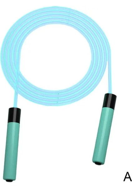 Mavi Stil Taşınabilir Gece Parlayan Ip Atlama Ipi Aydınlık Atlama Eğitim Egzersiz Ekipmanları Hafif Spor Açık Malzemeleri Halat LED Fitne W8Q8 (Yurt Dışından)